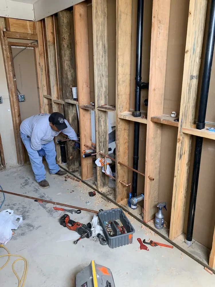 Commercial rough-in plumbing for Water Heater Replacement in Willowsford